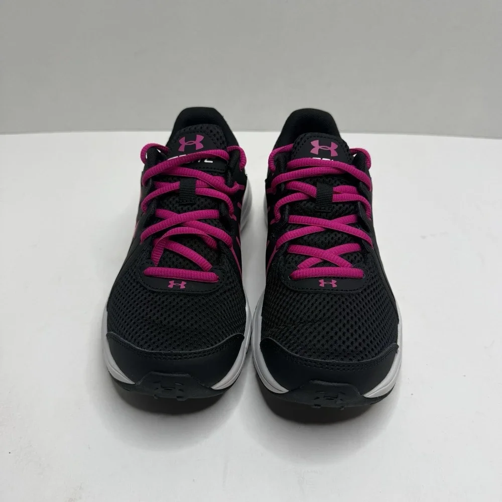 Under Armour Dash RN 2 Women’s 5.5 Black Pink Running Shoes NEW 1285488-003
